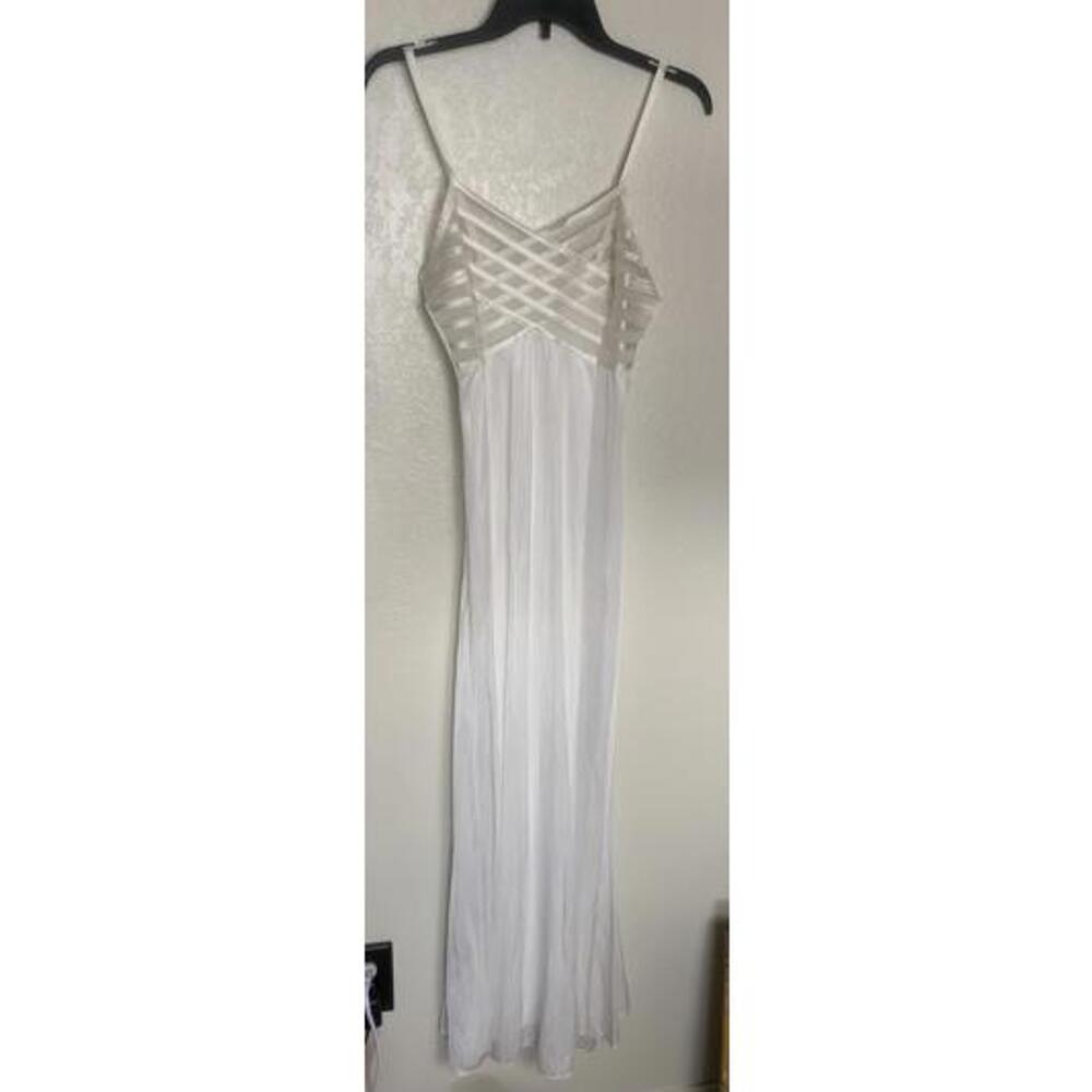 Gilead Vintage Nightgown Lingerie Dress ~ Sz S~ White ~ Long Made In USA Nwt